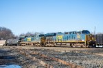 New and Old GE's pull Q424 into West Springfield Yard